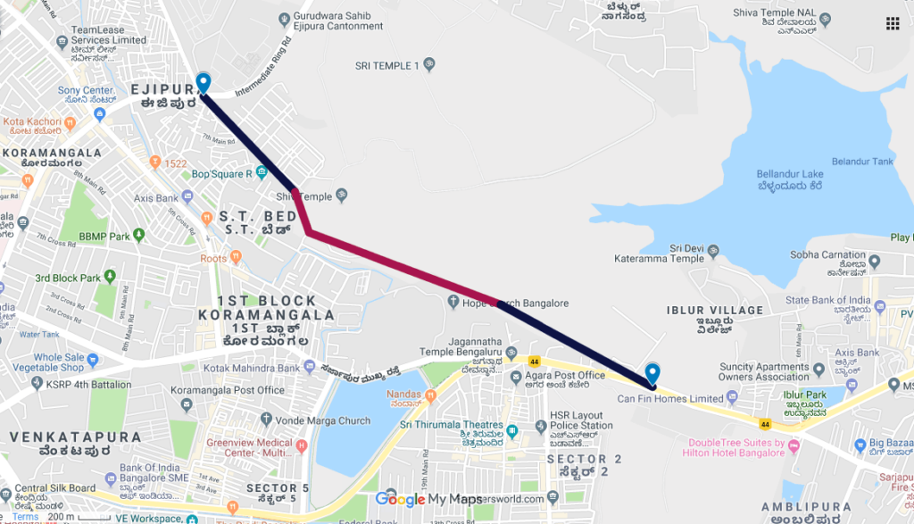 ejipura sarjapur new road