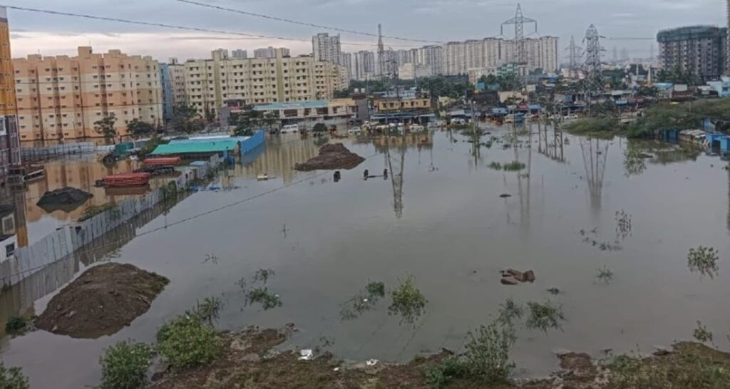 Chennai floods in Perumbakkam