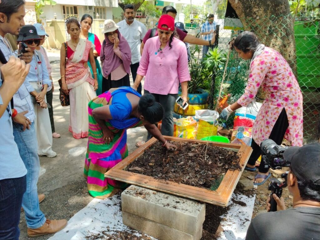 ROKA waste composting in Kasturba Nagar