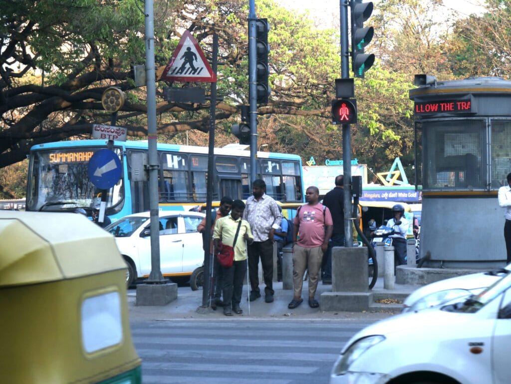 traffic scene in Bengaluru