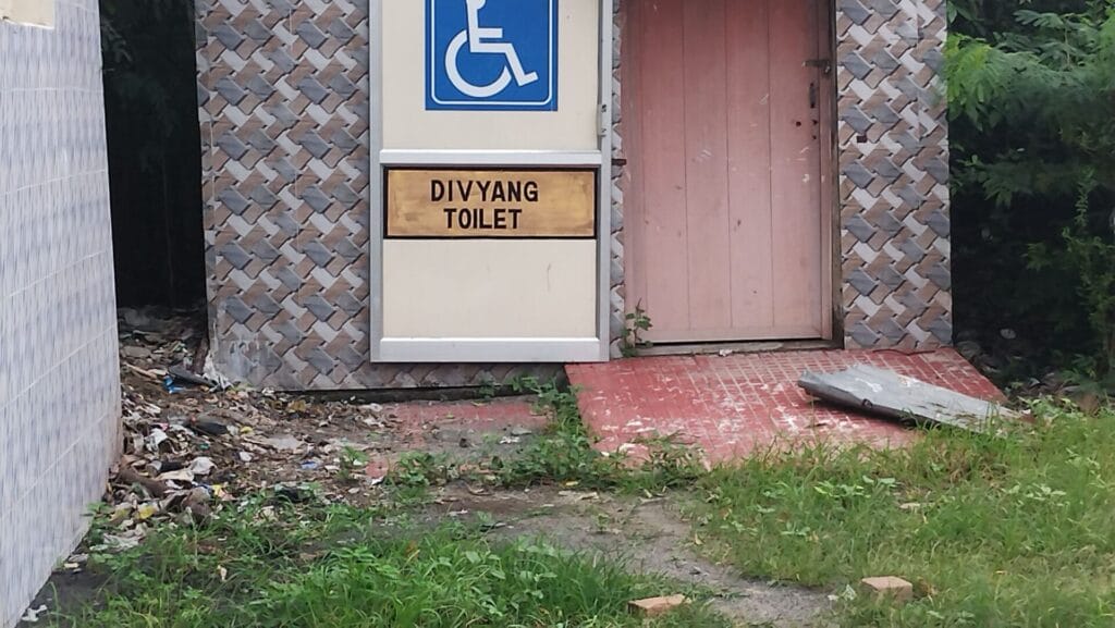 restroom for differently-abled at station 