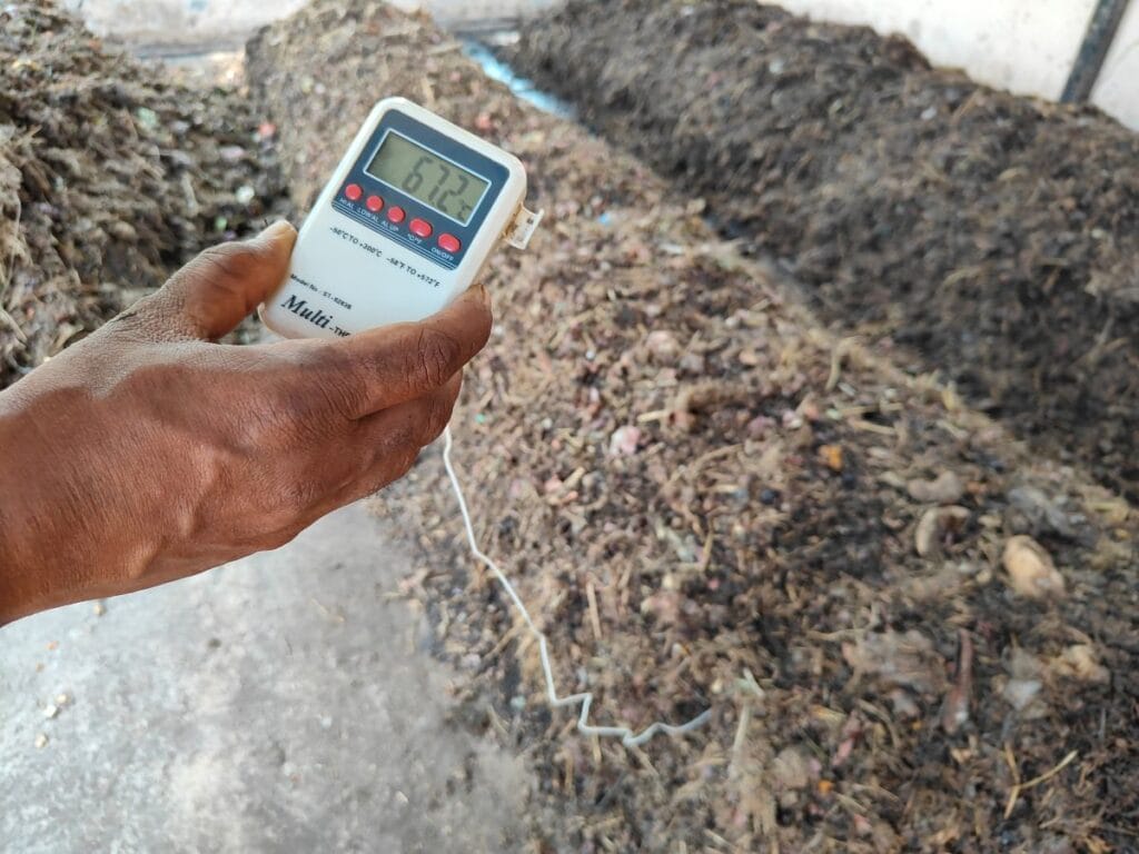 Throughout this time, the team monitors temperature.