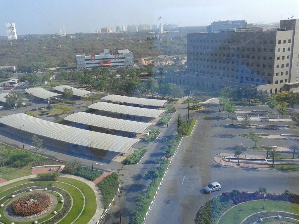 A top shot of the Gachibowli area 
