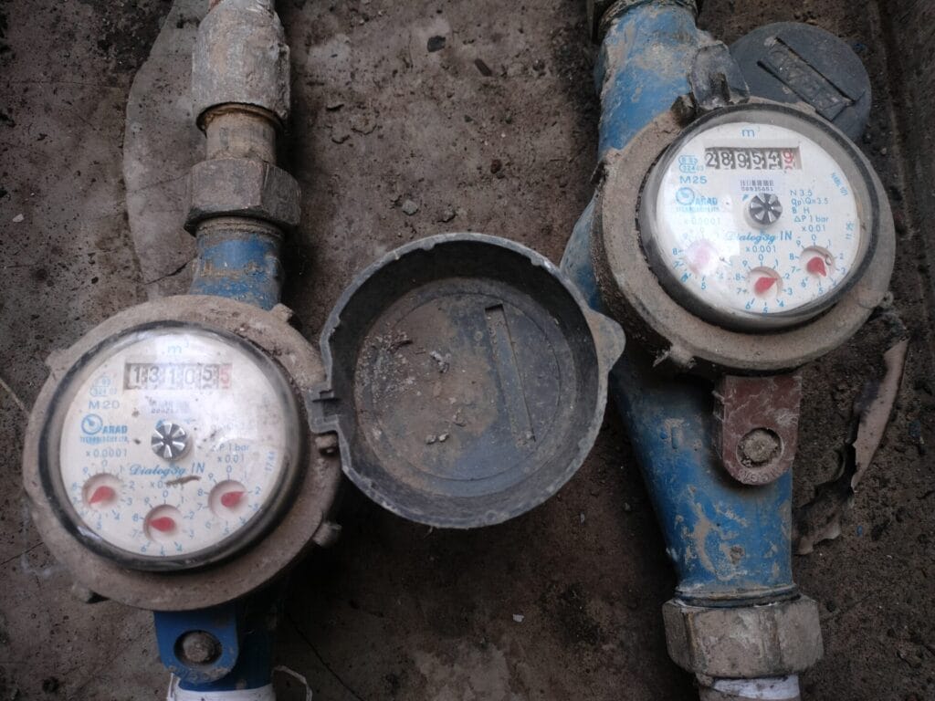 Water meter in a society