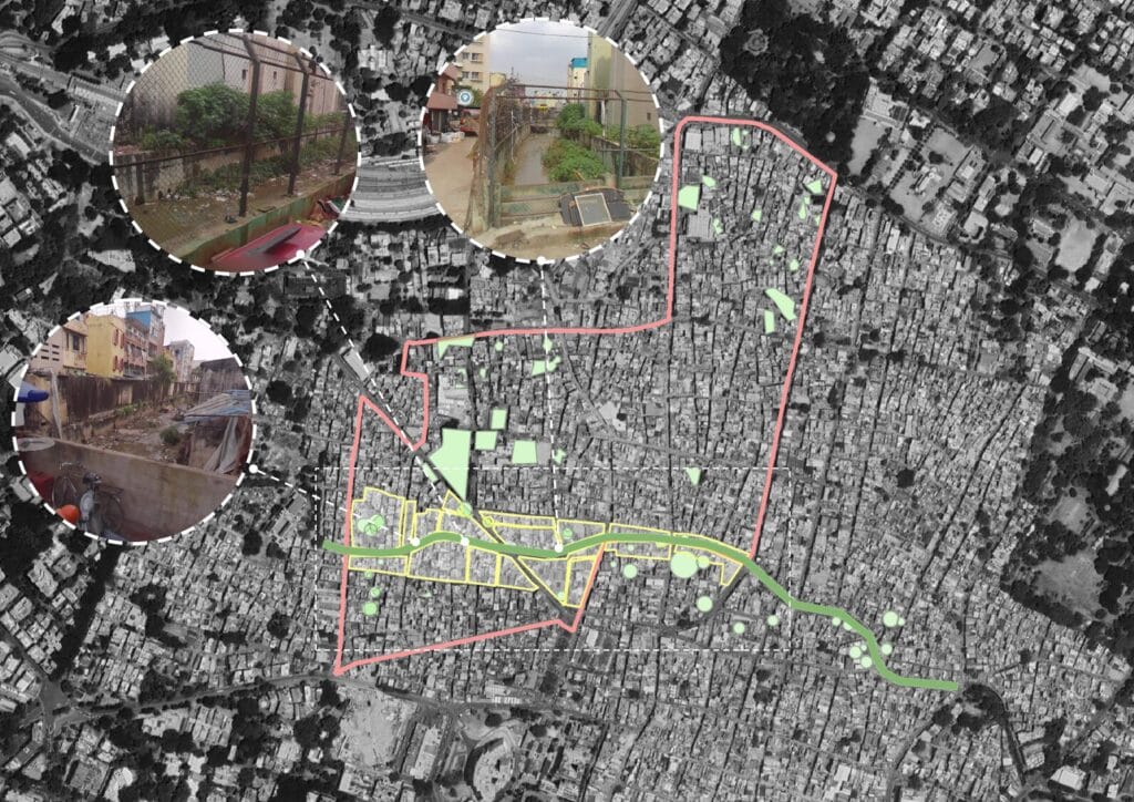 satellite image of Shivajinagar market