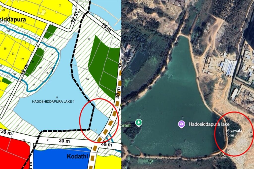 Hadosiddapura lake boundary