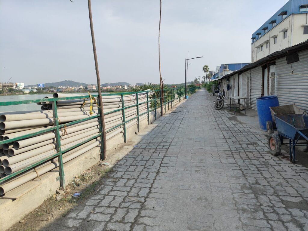 Pathway in Keezhkattalai Lake