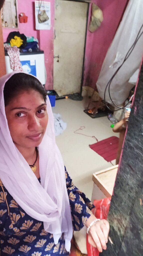 Mother of three Salma