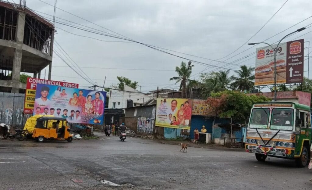 hoarding on Chennai street