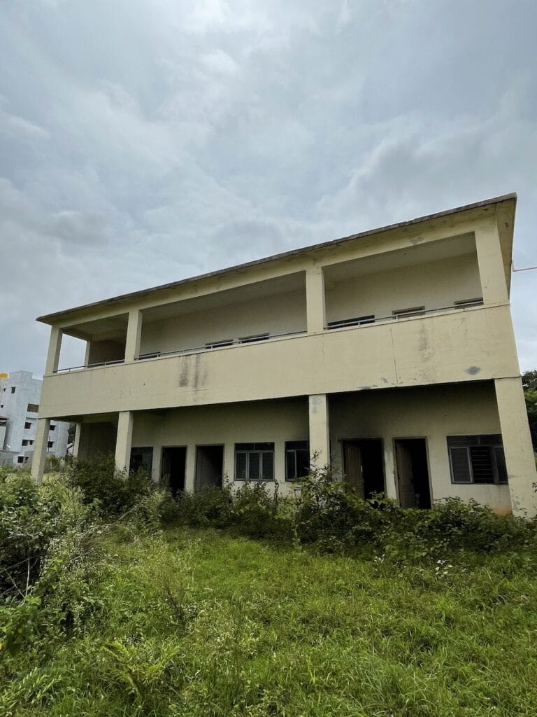 Empty school building