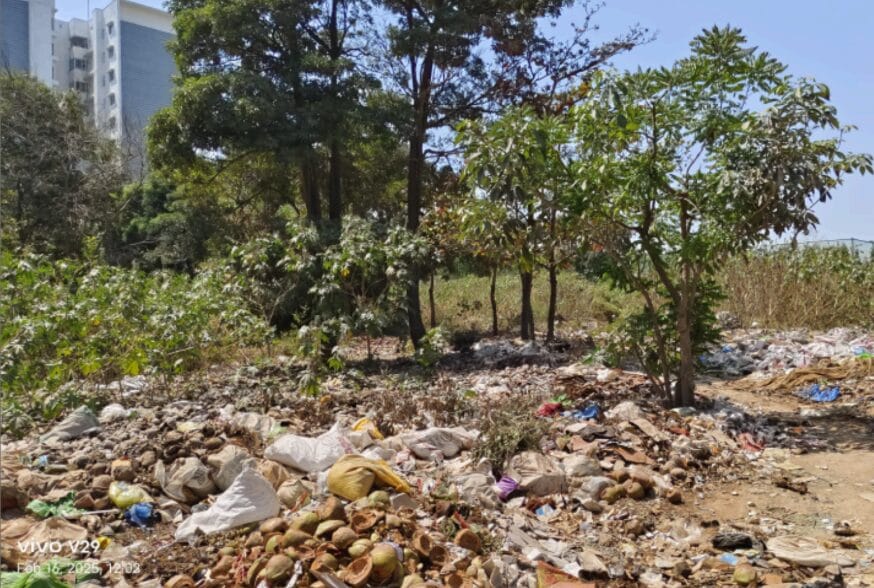 Garbage dumped near GEAR school