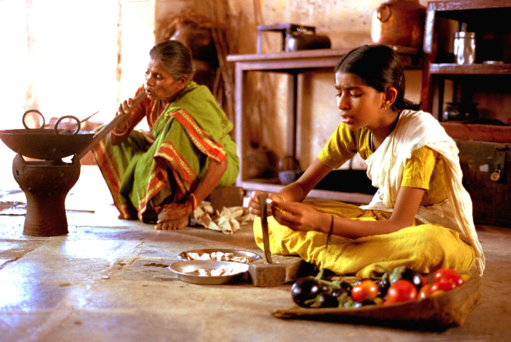 Women doing domestic work
