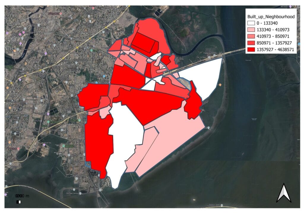 built up area in MEast ward
