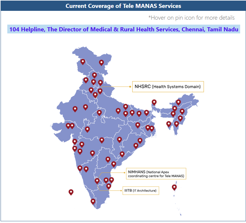 tele manas coverage chart