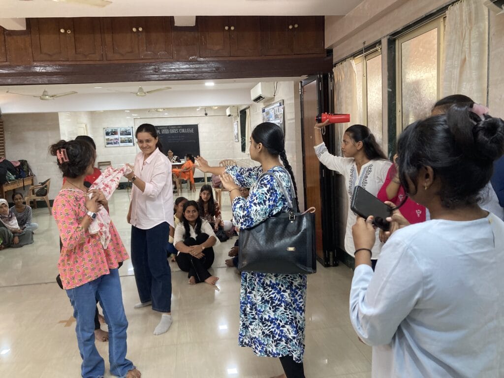 theatre workshop in a Mumbai college