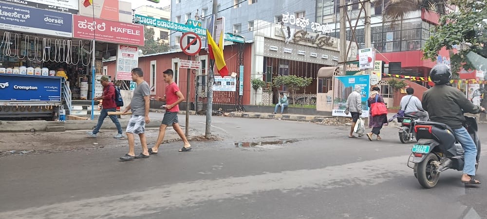 shops take over footpath