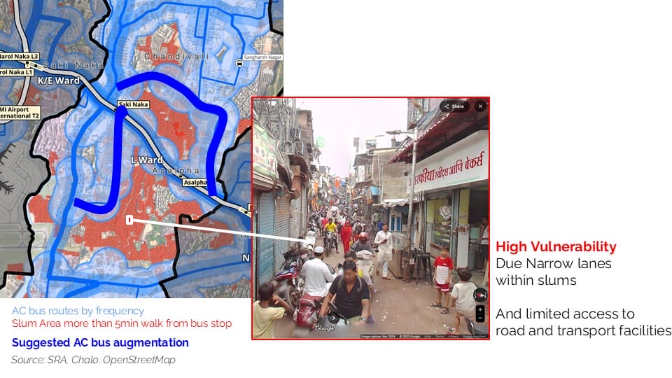 L ward bus route map