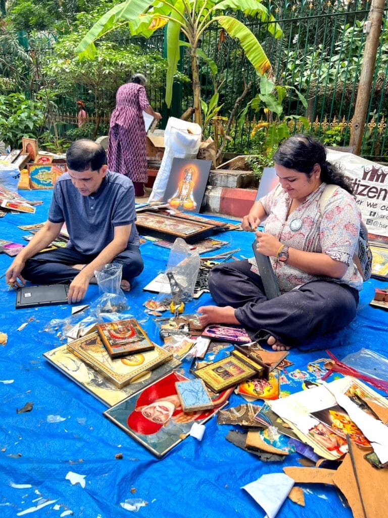 segregating the photos from frames