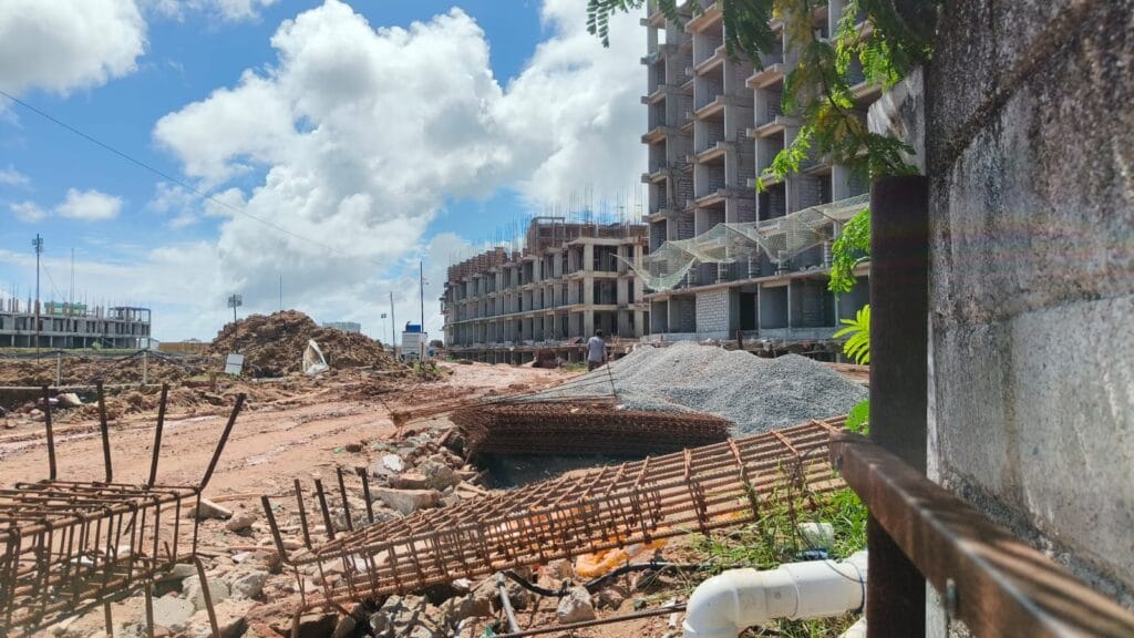 construction on Pallikaranai