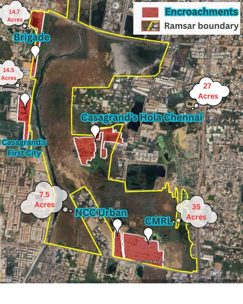 Pallikaranai map encroachments