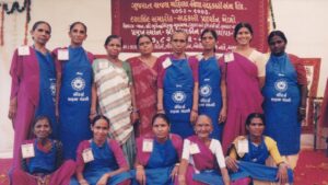 Saundarya cooperative's members posing for a group photo