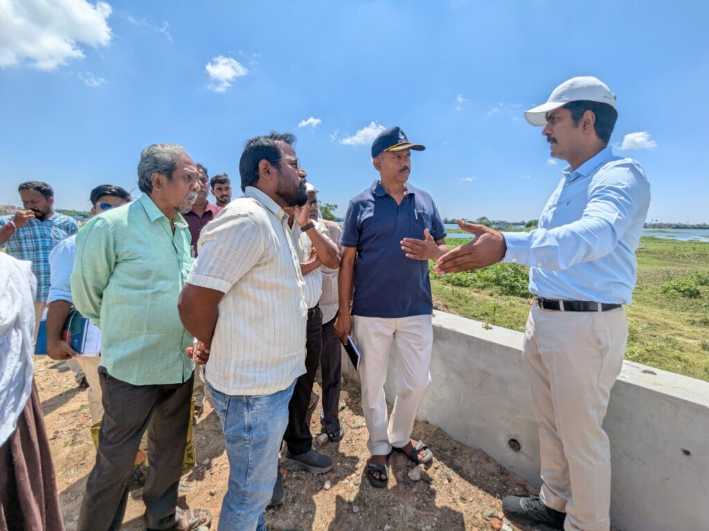 Tambaram commissioner inspection of lake