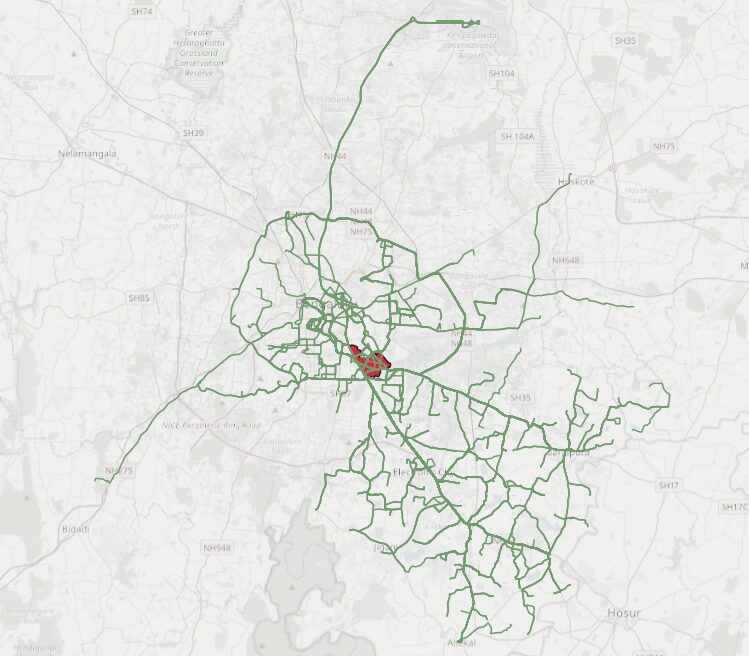 Koramangala bus route map