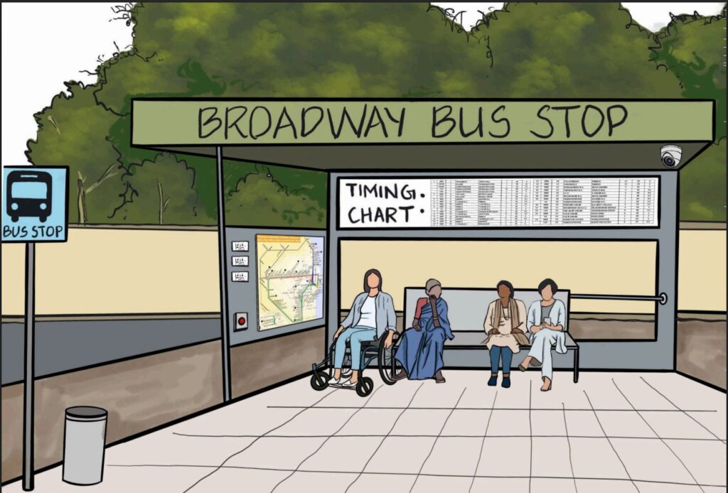 model bus shelter