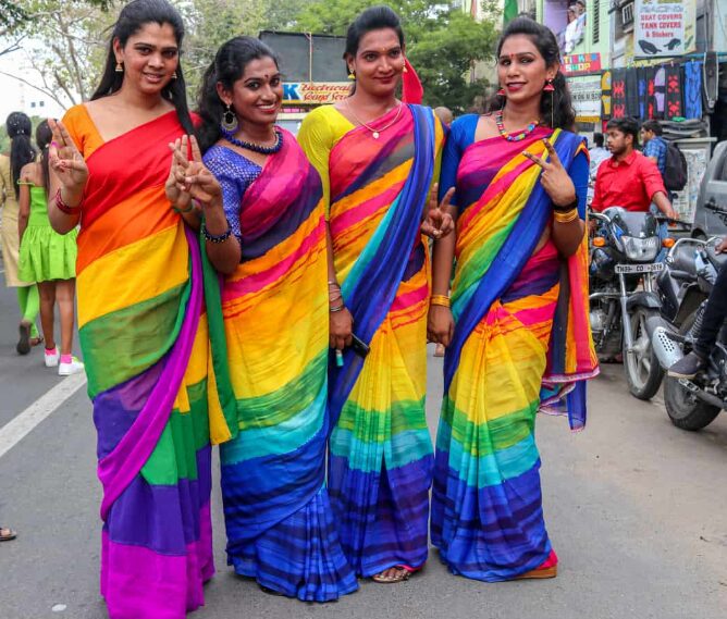 LGBTQ+ persons in the Pride March