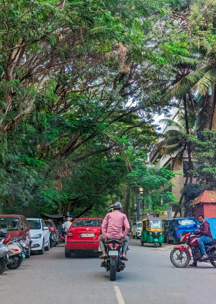 cars parked in Bengaluru