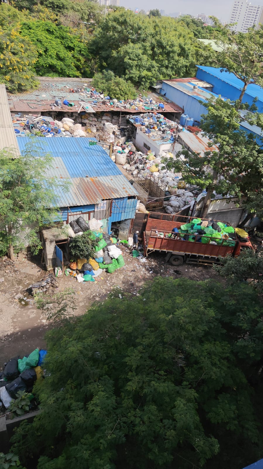 garbage dumped