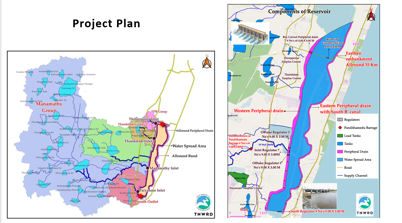 project plan map for Nemeli reservoir