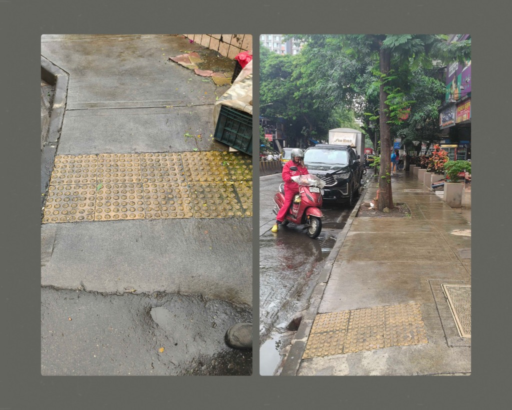 Kerb ramps in Mumbai